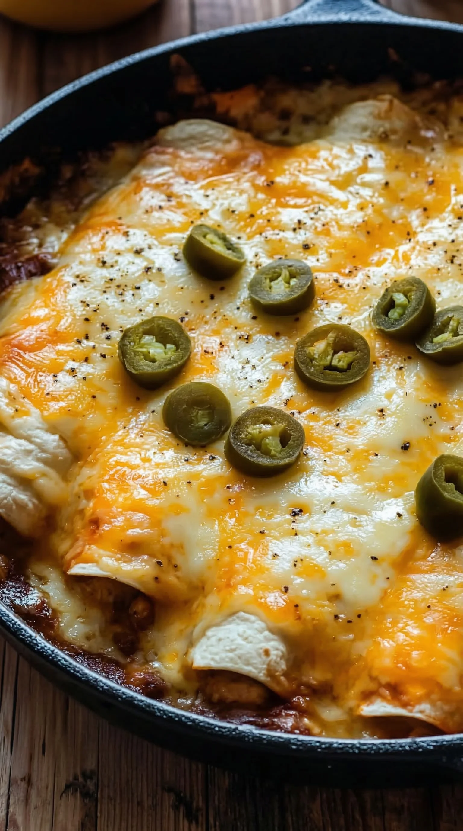 A dish with a slice of pizza and jalapenos.