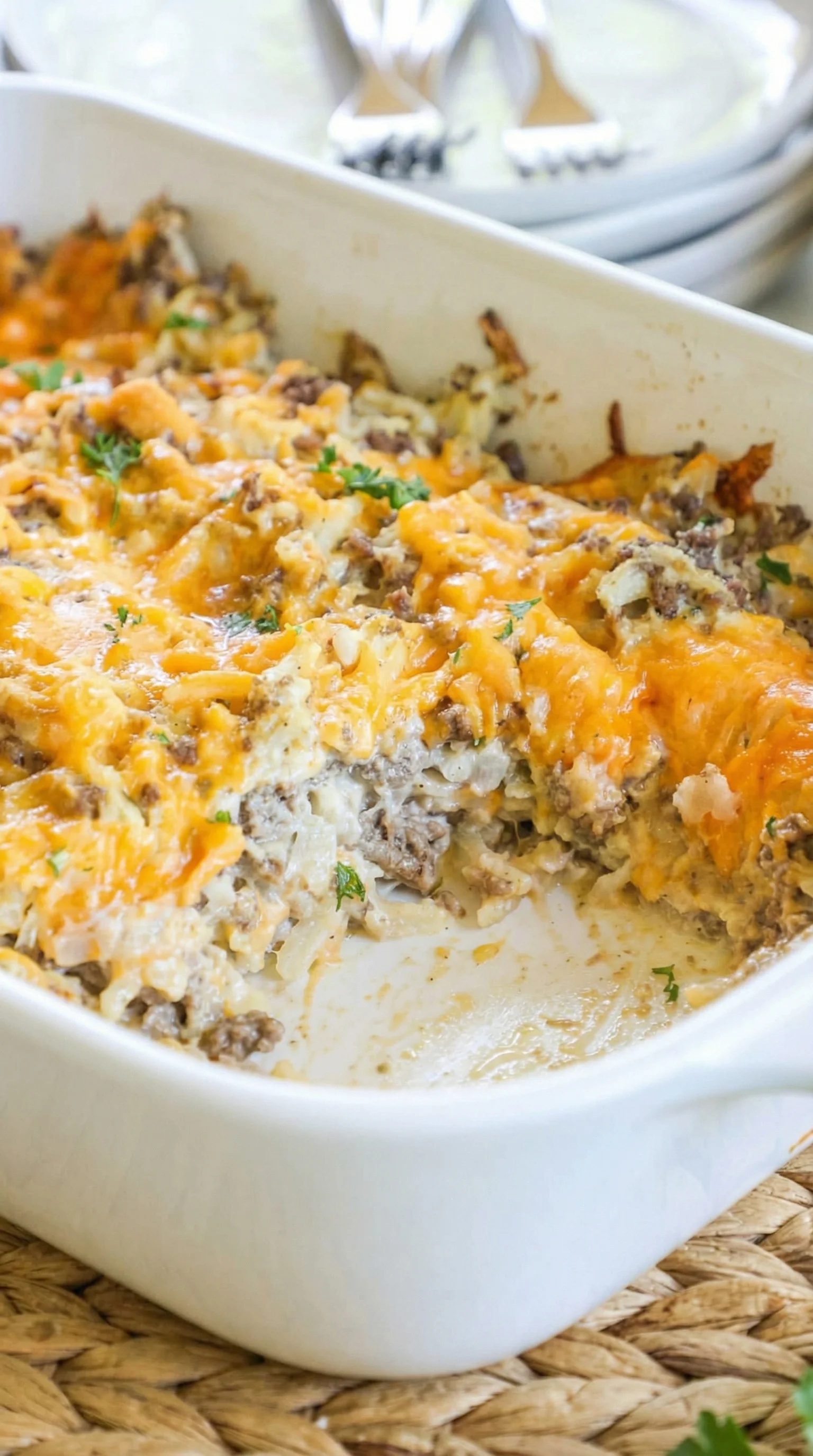 A white bowl filled with food.