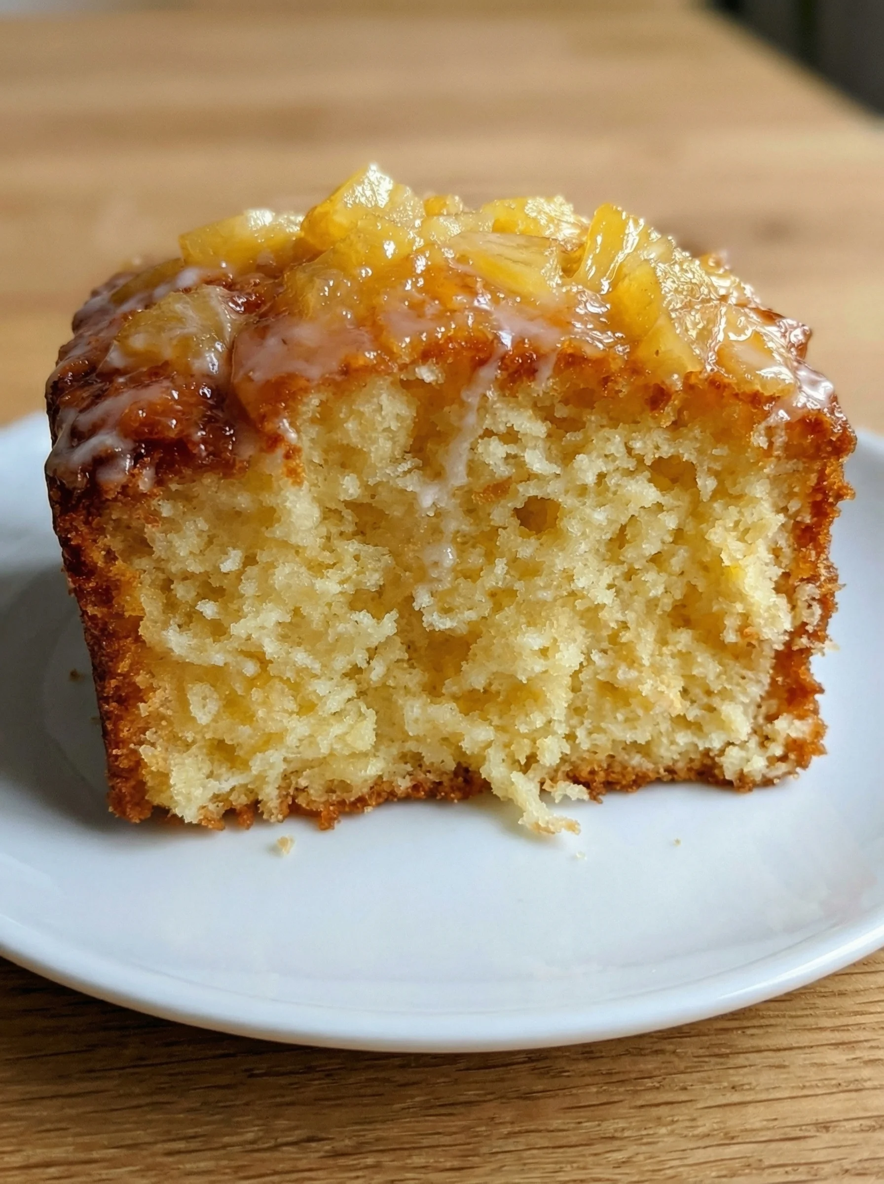 A slice of cake with a white plate.