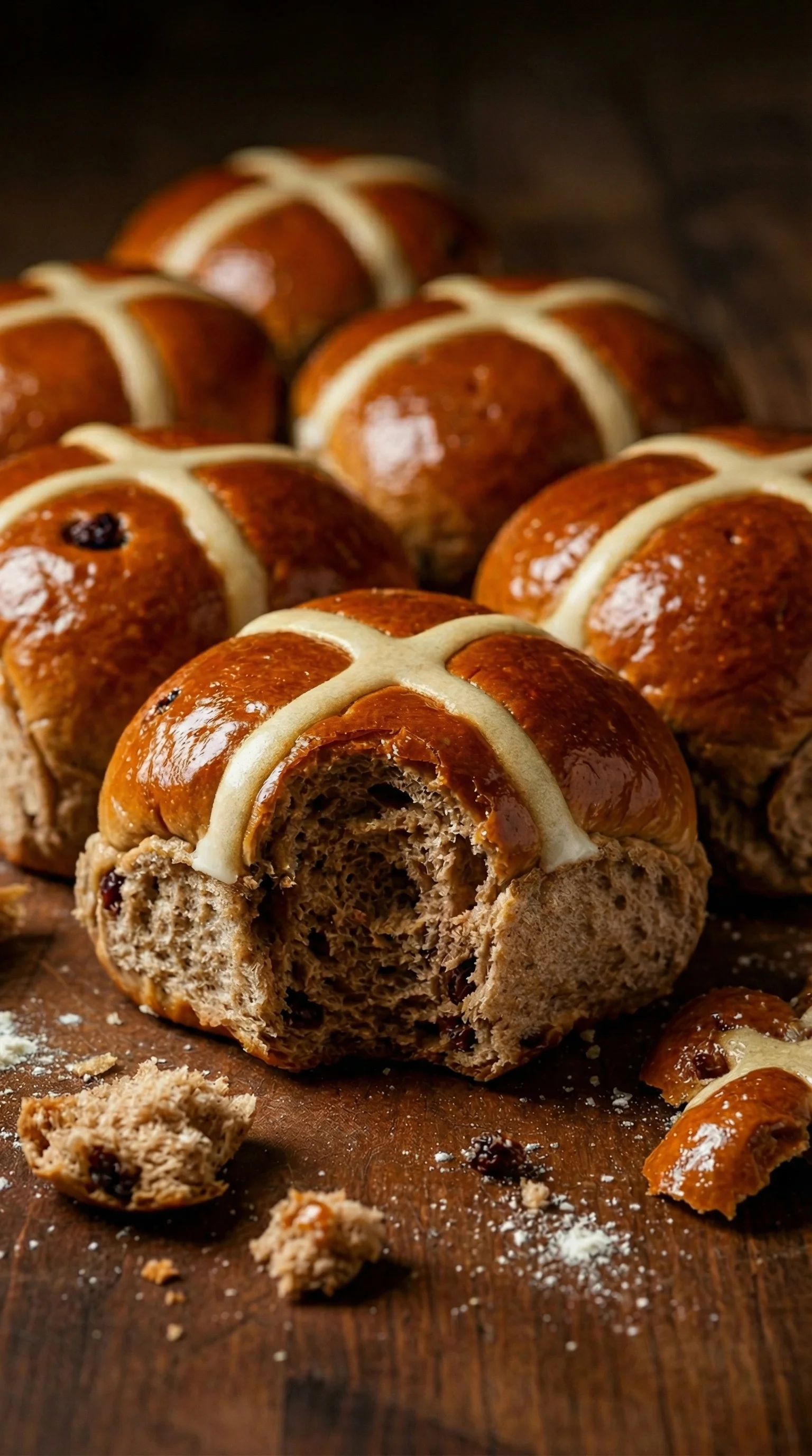 Hot cross buns.