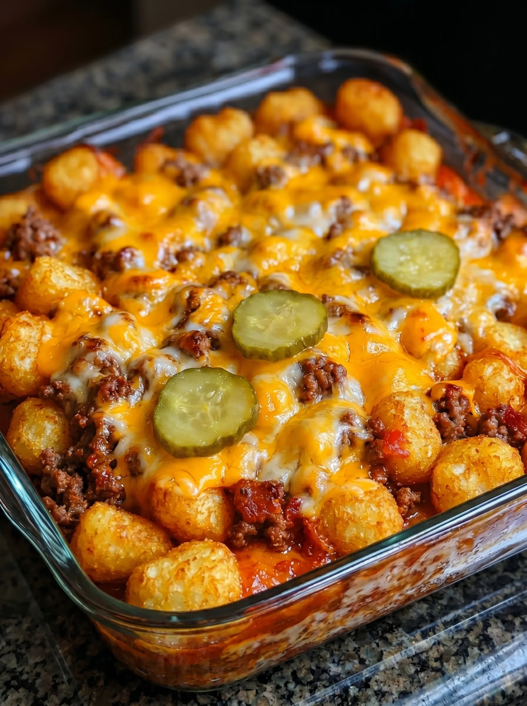 A loaded cheeseburger tater tot.