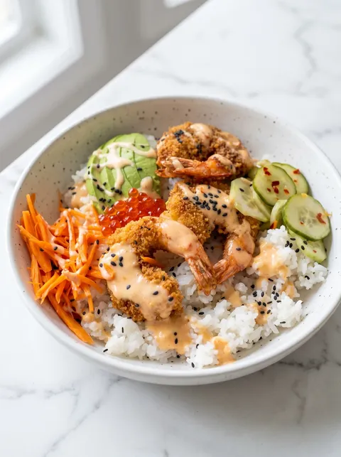 A bowl of shrimp.