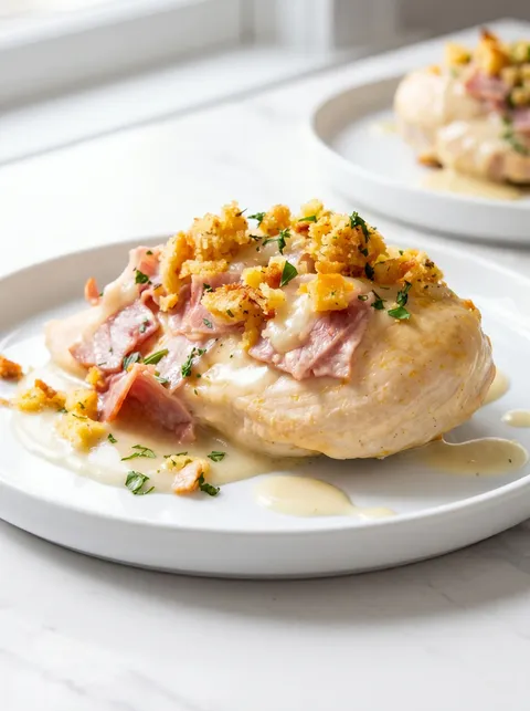 Slow-Cooker Chicken Cordon Bleu.