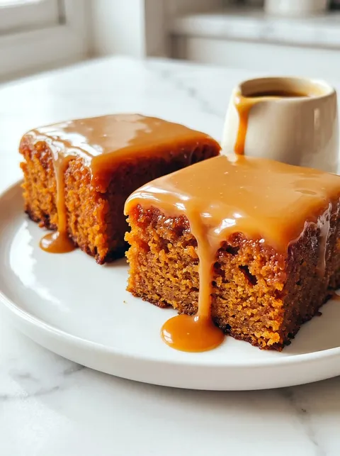 A slice of sweet potato honeybun cake.