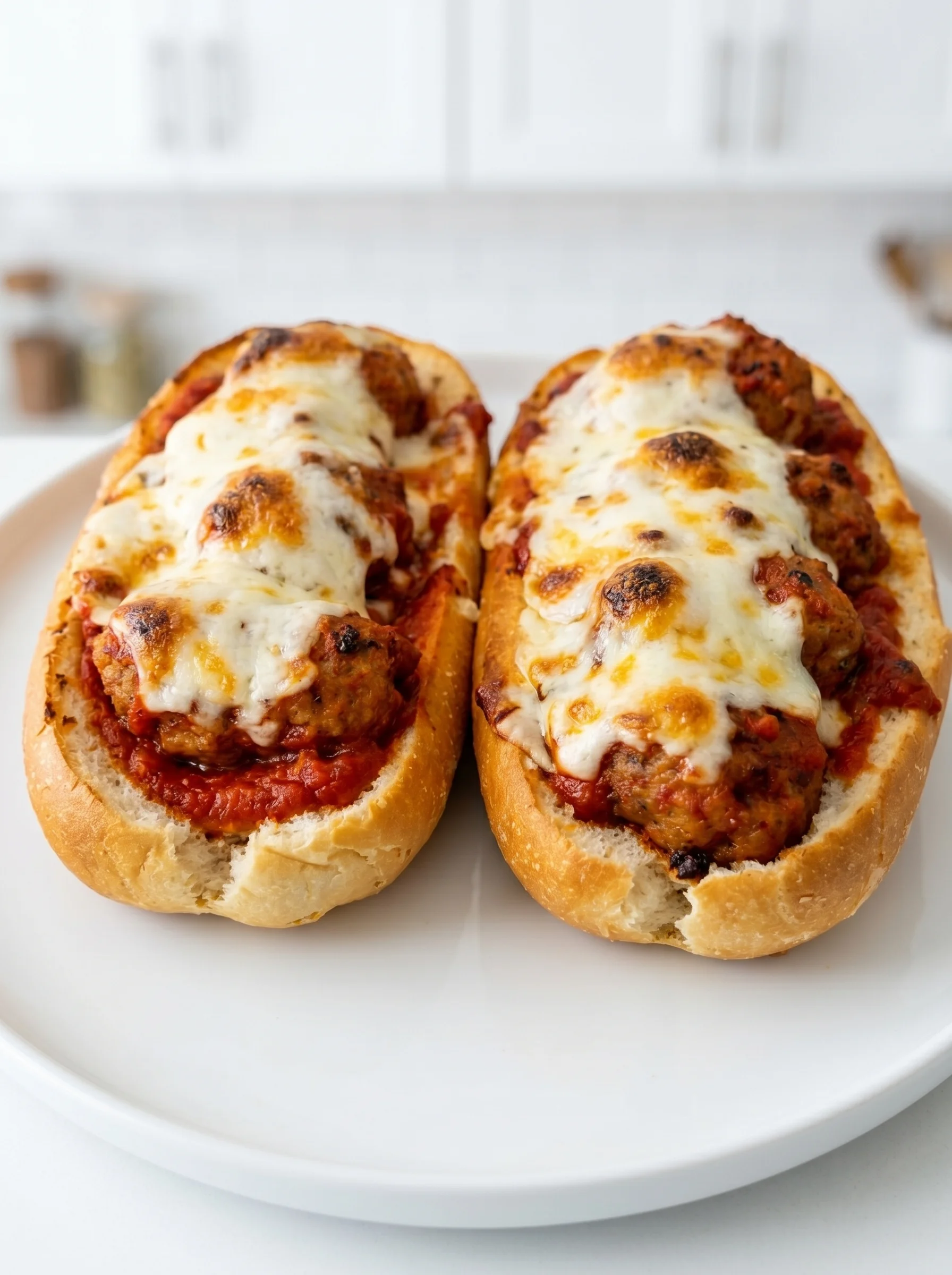 Two meatball subs.