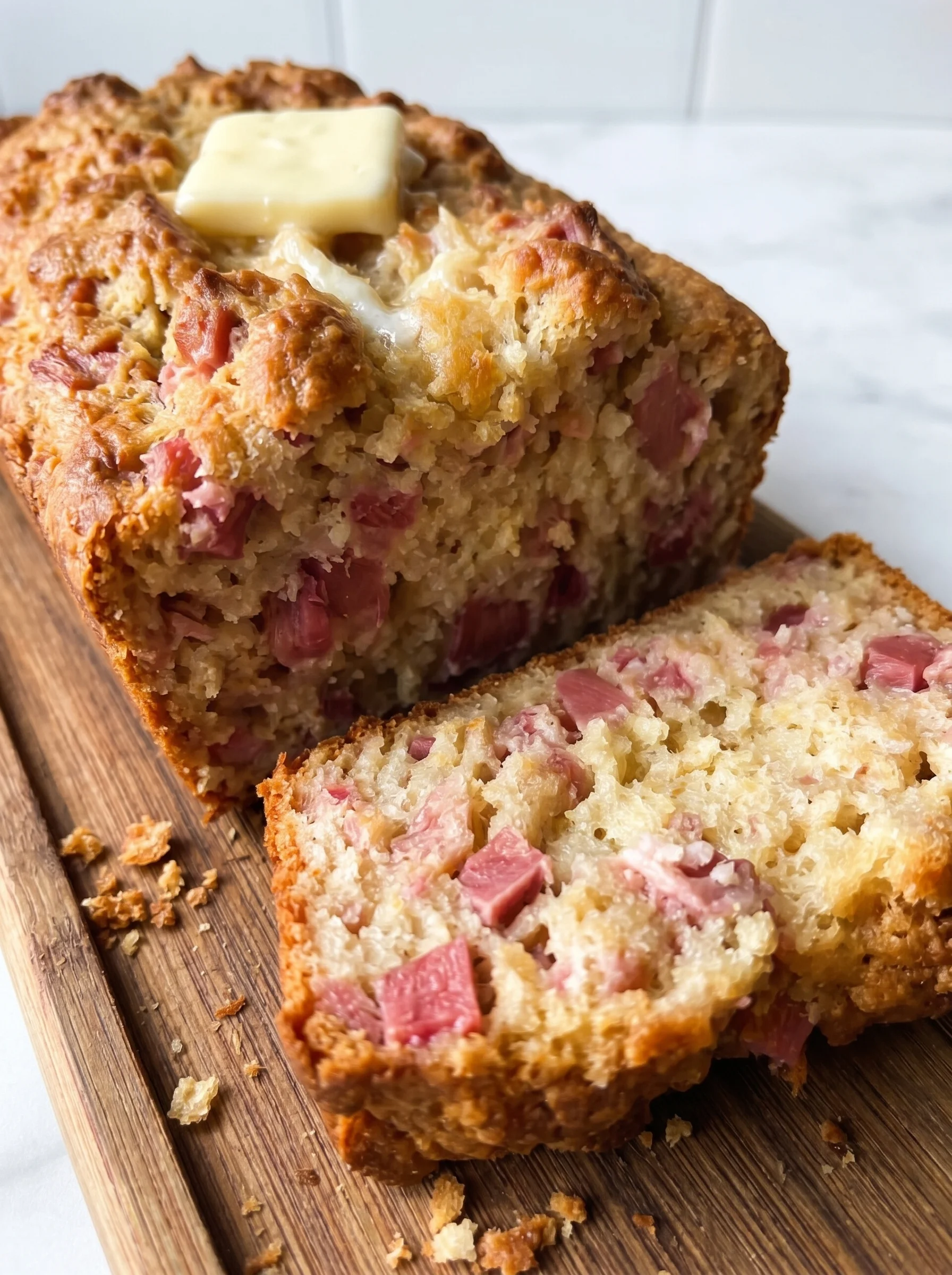A slice of bread with butter on top.