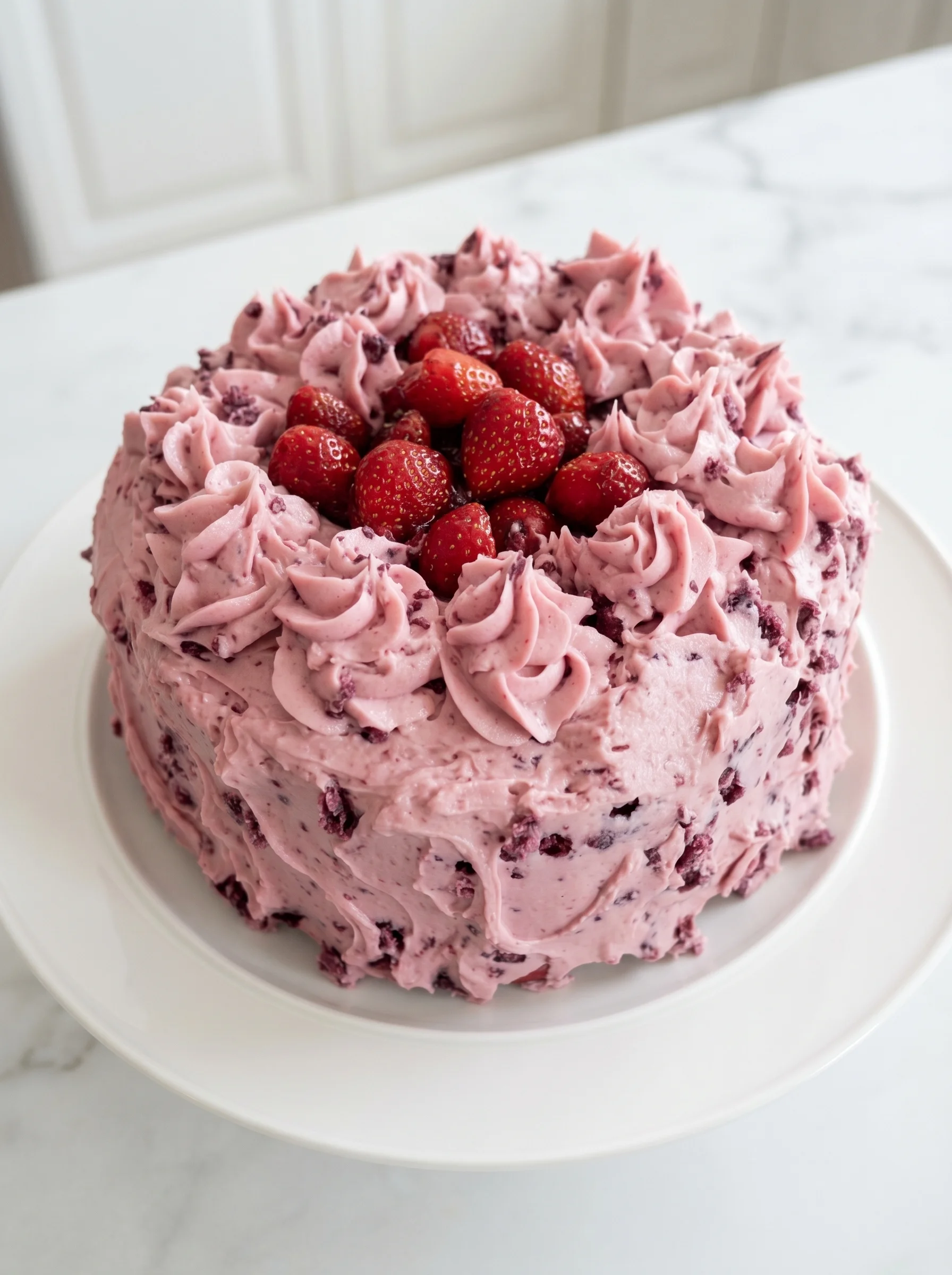 strawberry Italian cream pound cake.