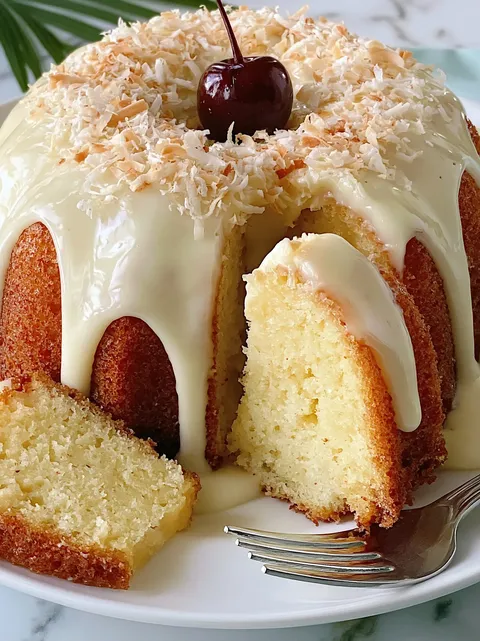A slice of pineapple upside down cake.