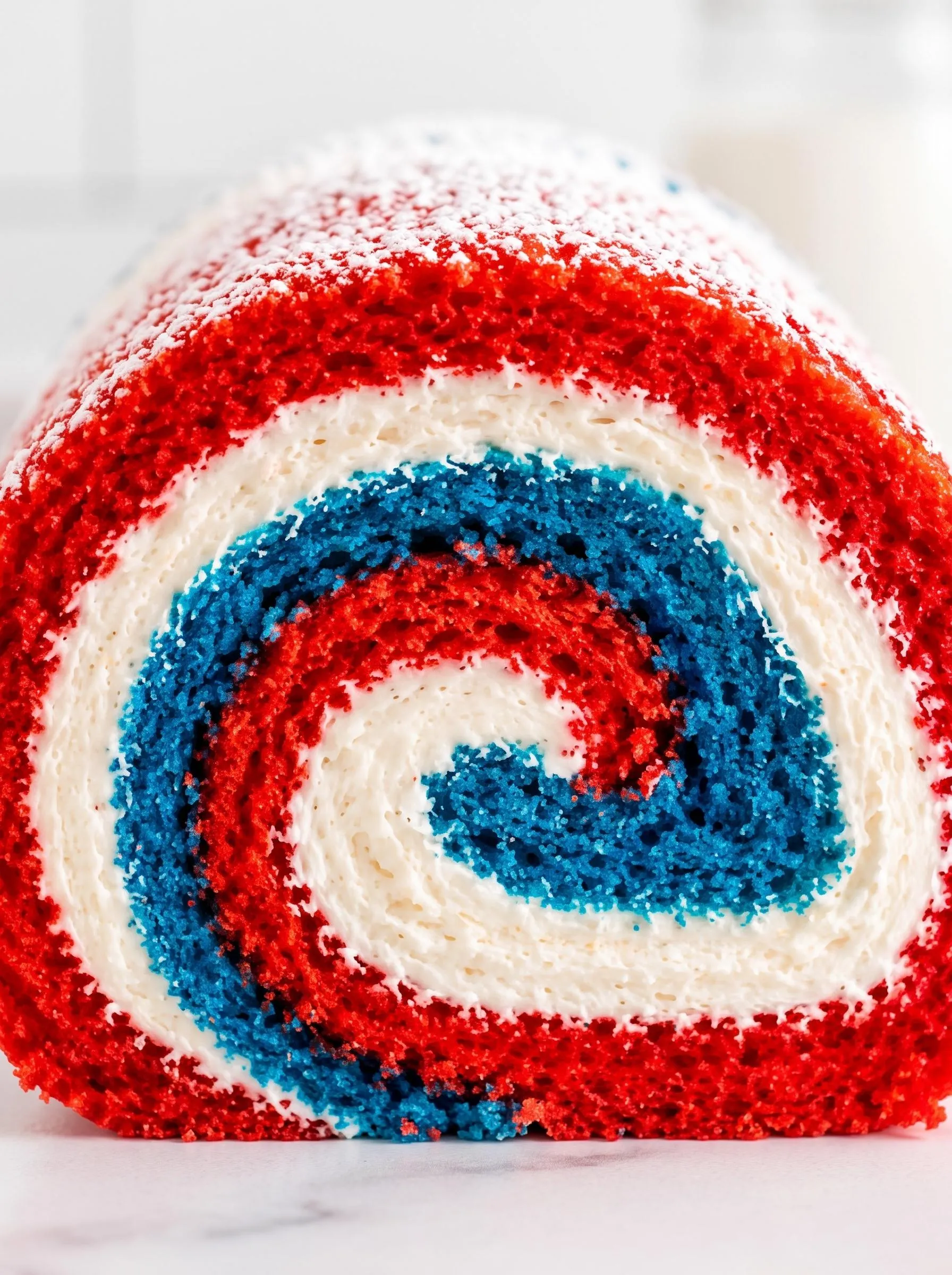 A colorful cake roll.