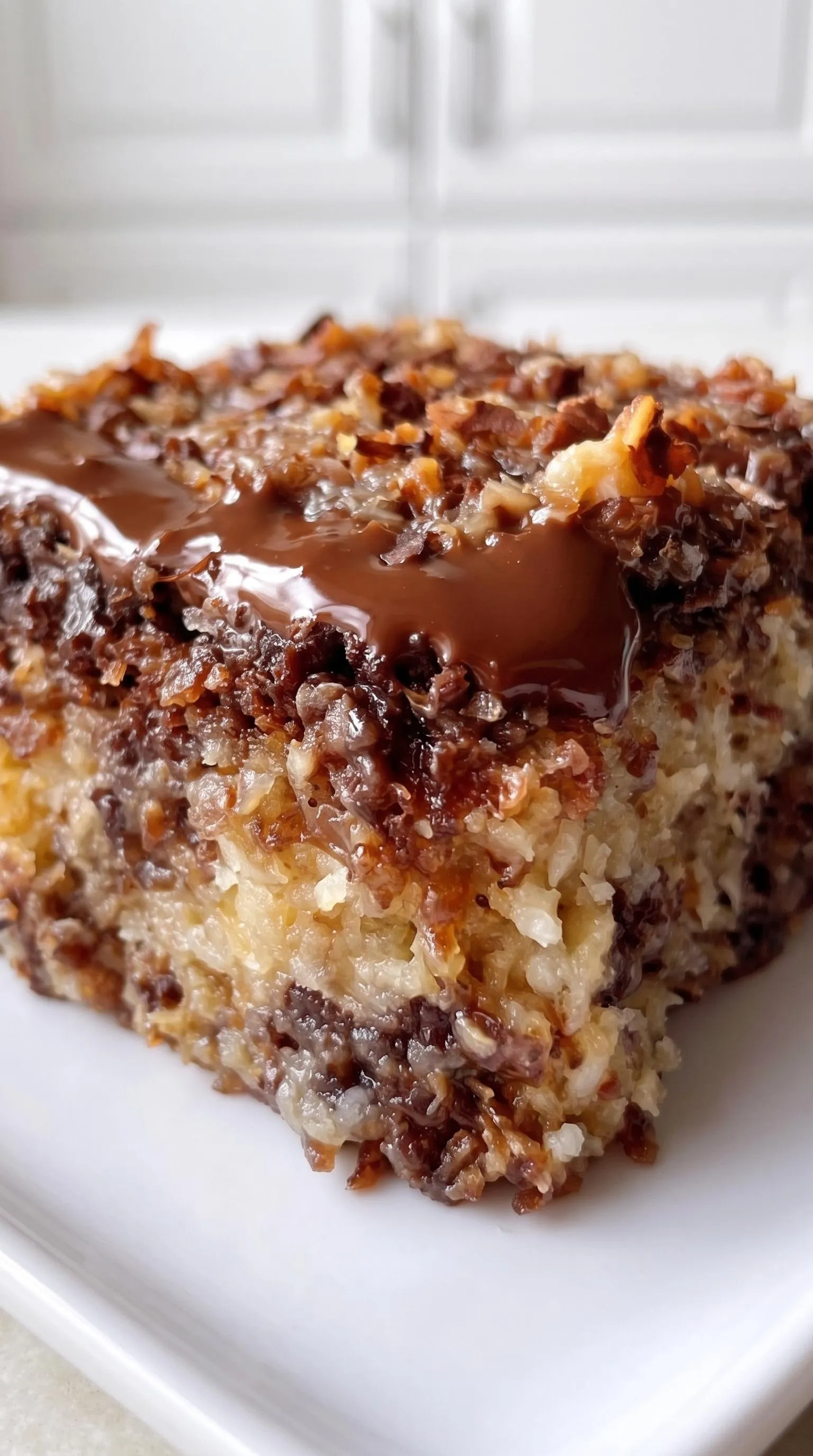 A German Chocolate Dump Cake.
