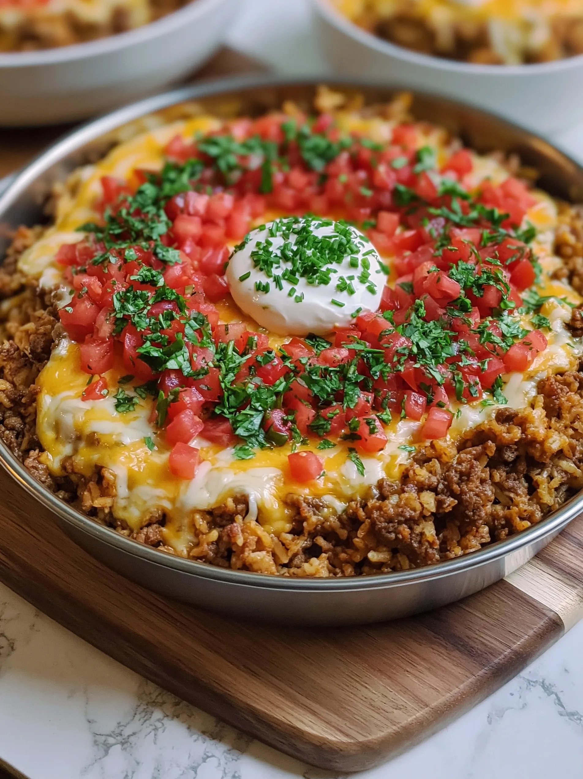 Yummy Queso Taco Rice