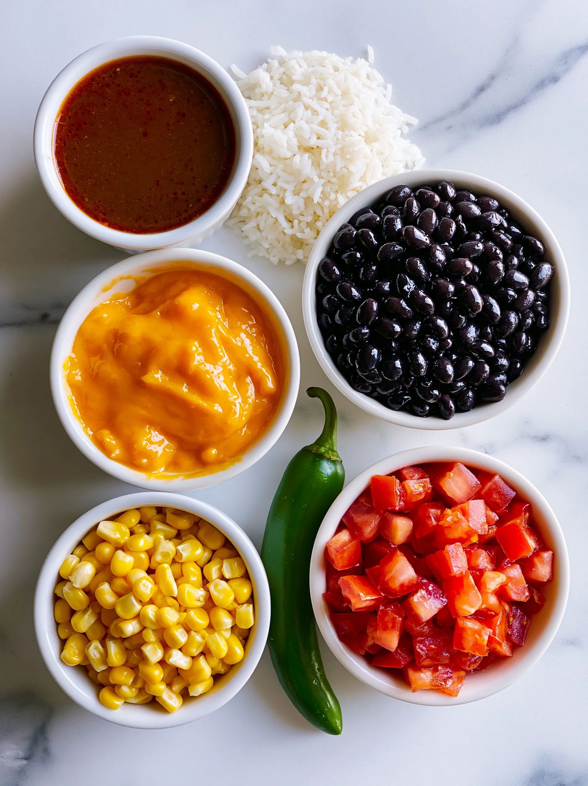 Queso Taco Rice ingredients