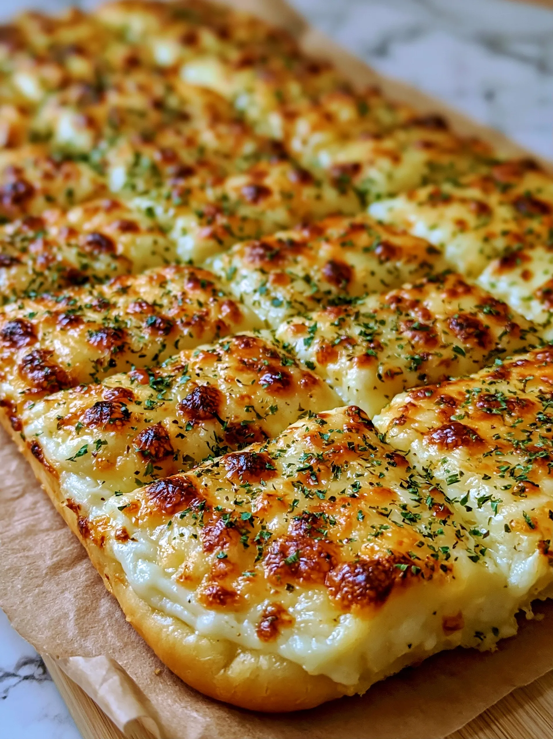 A plate of cheesy zucchini breadsticks.