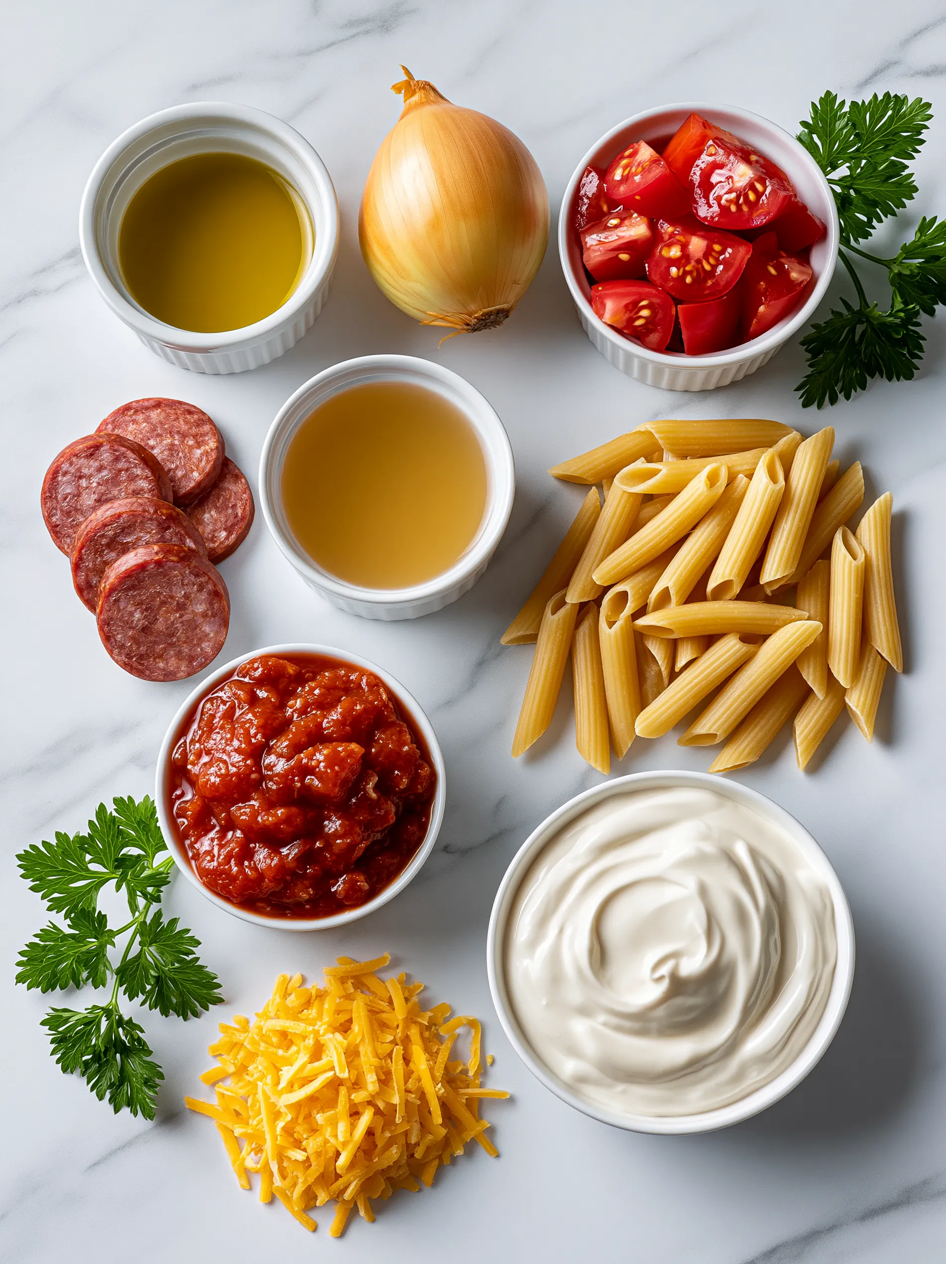 A plate of food with a bowl of sauce and a bowl of pasta.