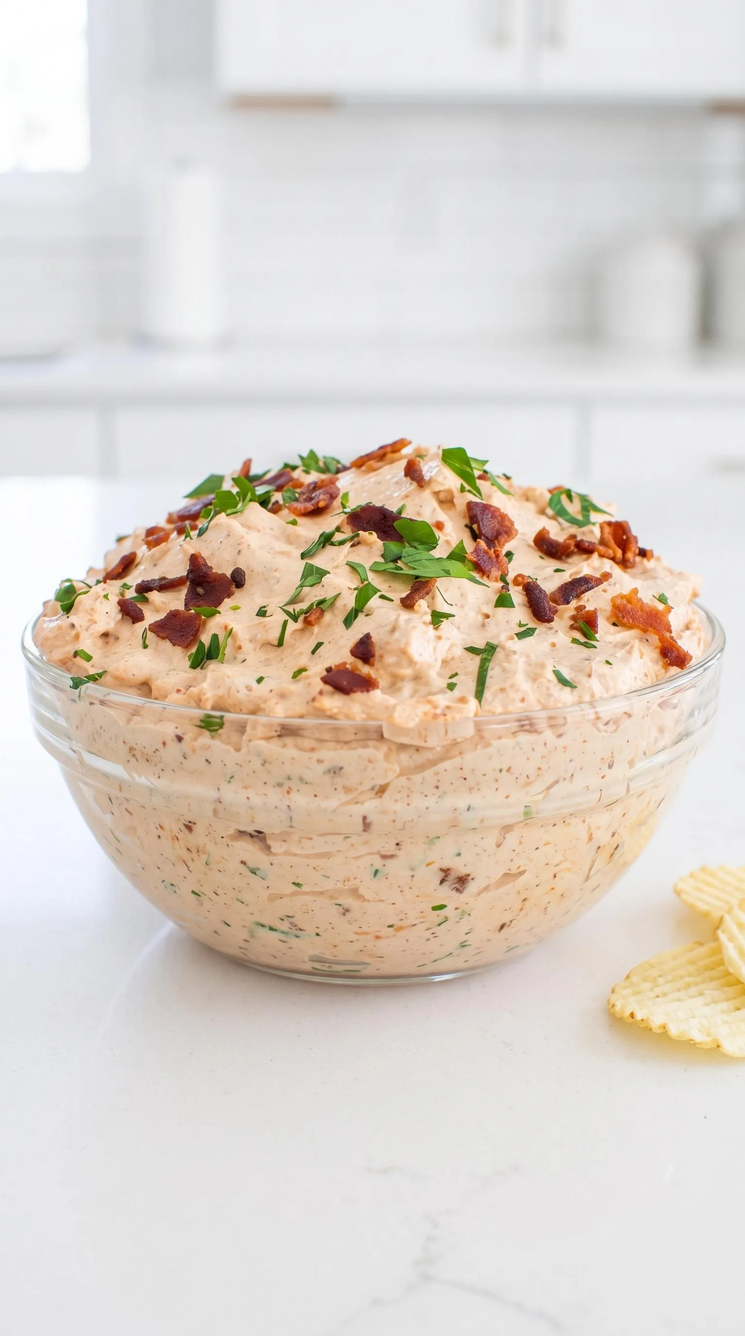 A BBQ Bacon French Onion Dip Bowl.