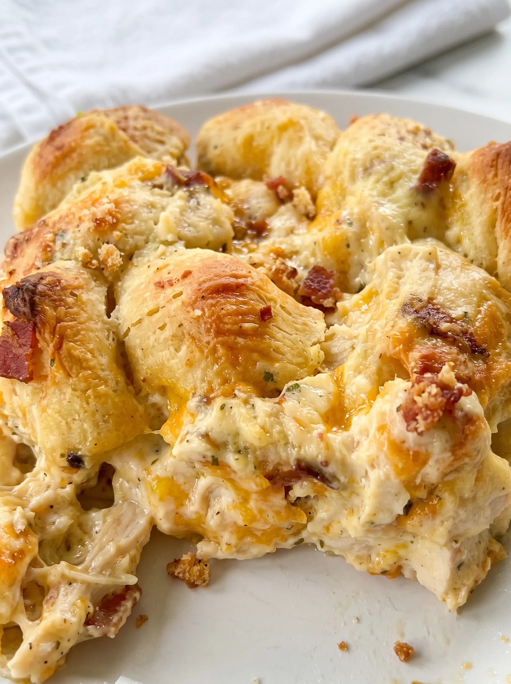 A plate of chicken bubble.