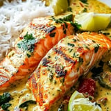 A plate of food with fish and rice.