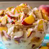 A bowl of peaches and cream.