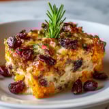 A white plate with a piece of food on it.