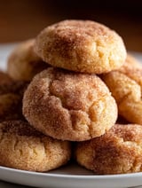 A stack of sugar cookies.