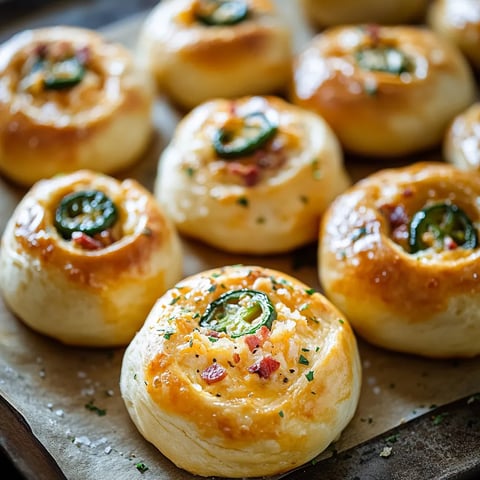 Jalapeno Popper Stuffed Rolls