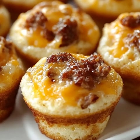 A plate of muffins with bacon bits on top.